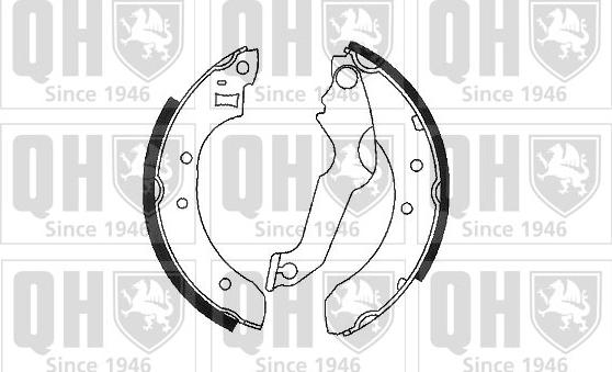 Quinton Hazell BS576 - Комплект тормозных колодок, барабанные autospares.lv