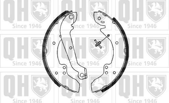 Quinton Hazell BS613 - Комплект тормозных колодок, барабанные autospares.lv