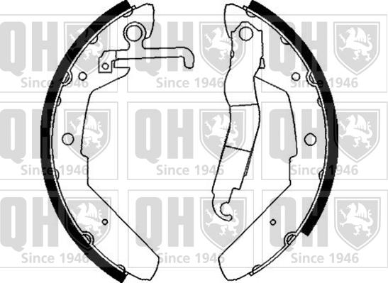 Quinton Hazell BS679 - Комплект тормозных колодок, барабанные autospares.lv