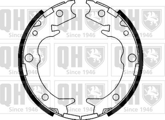 Quinton Hazell BS1095 - Комплект тормозов, ручник, парковка autospares.lv