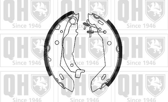 Quinton Hazell BS1043 - Комплект тормозных колодок, барабанные autospares.lv