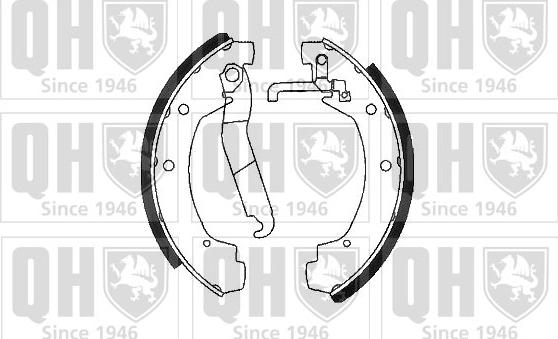 Quinton Hazell BS1059 - Комплект тормозных колодок, барабанные autospares.lv