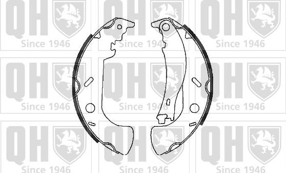 Quinton Hazell BS1057 - Комплект тормозных колодок, барабанные autospares.lv