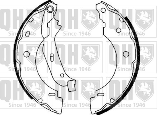 Quinton Hazell BS1034 - Комплект тормозных колодок, барабанные autospares.lv