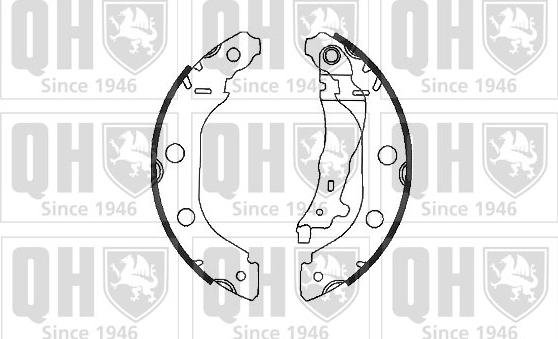 Quinton Hazell BS1033 - Комплект тормозных колодок, барабанные autospares.lv