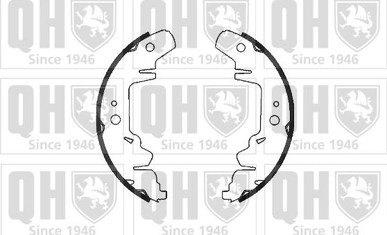 Quinton Hazell BS1074 - Комплект тормозных колодок, барабанные autospares.lv