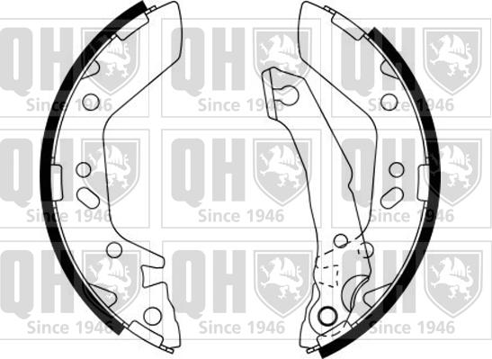 Quinton Hazell BS1149 - Комплект тормозных колодок, барабанные autospares.lv