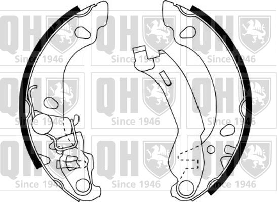 Quinton Hazell BS1146 - Комплект тормозных колодок, барабанные autospares.lv