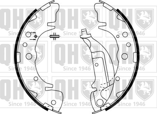 Quinton Hazell BS1142 - Комплект тормозных колодок, барабанные autospares.lv