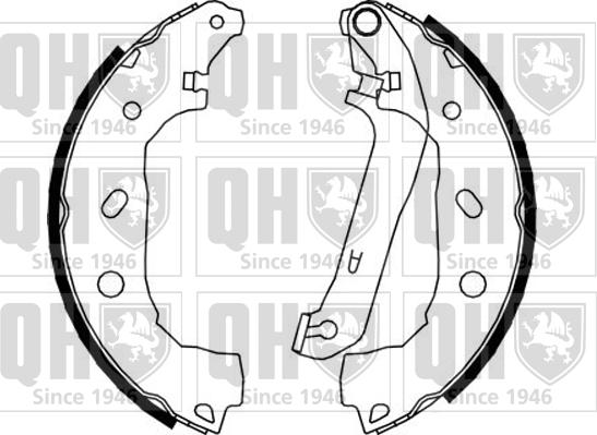 Quinton Hazell BS1150 - Комплект тормозных колодок, барабанные autospares.lv