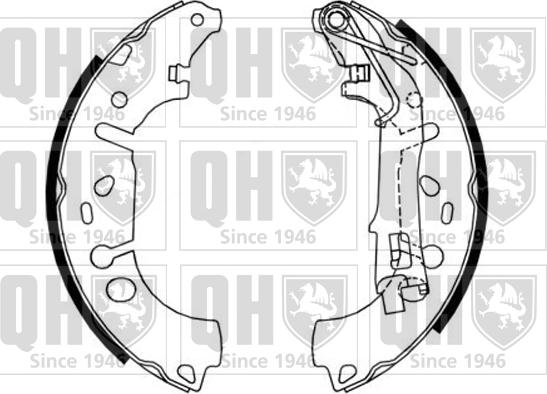 Quinton Hazell BS1162 - Комплект тормозных колодок, барабанные autospares.lv