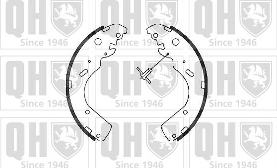 Quinton Hazell BS1104 - Комплект тормозных колодок, барабанные autospares.lv