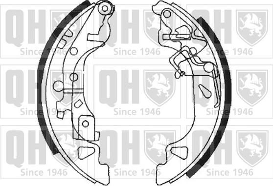 Quinton Hazell BS1108 - Комплект тормозных колодок, барабанные autospares.lv