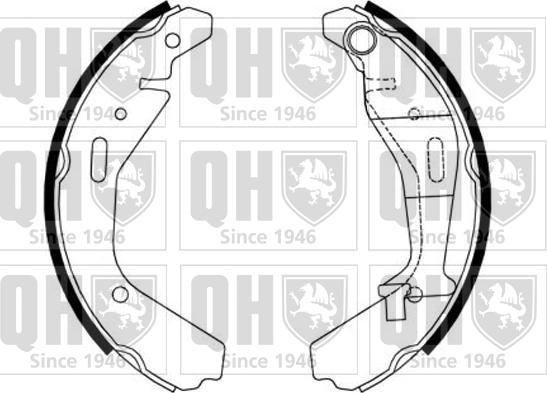 Quinton Hazell BS1188 - Комплект тормозных колодок, барабанные autospares.lv