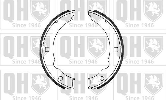 Quinton Hazell BS1127 - Комплект тормозов, ручник, парковка autospares.lv