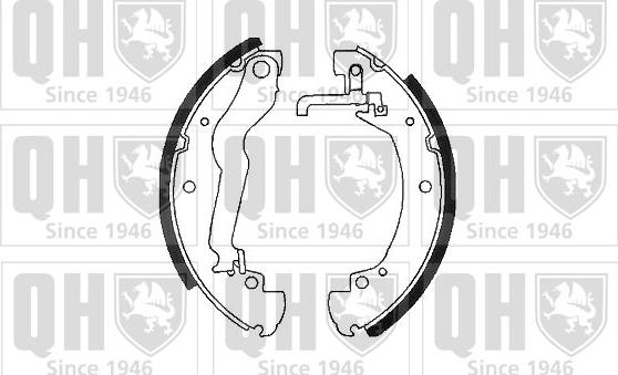 Quinton Hazell BS891 - Комплект тормозных колодок, барабанные autospares.lv