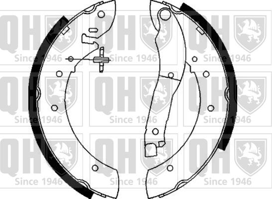 Quinton Hazell BS862 - Комплект тормозных колодок, барабанные autospares.lv