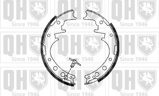 Quinton Hazell BS759 - Комплект тормозных колодок, барабанные autospares.lv