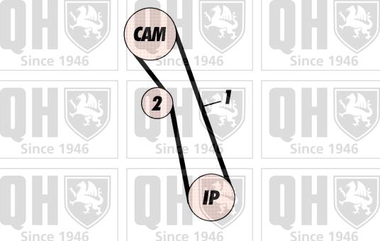 Quinton Hazell QBK562 - Комплект зубчатого ремня ГРМ autospares.lv