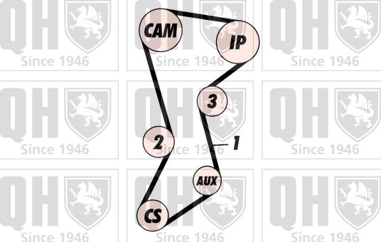 Quinton Hazell QBK115P - Комплект зубчатого ремня ГРМ autospares.lv