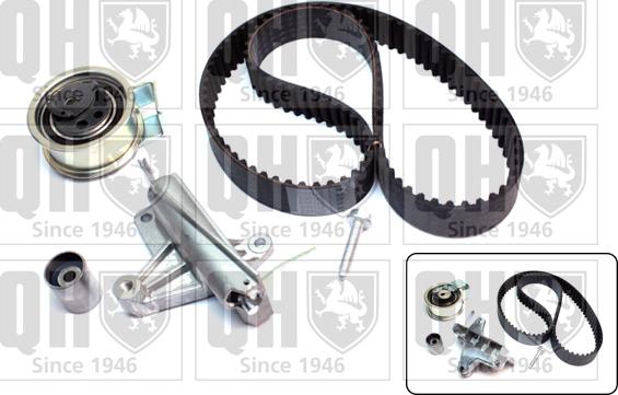 Quinton Hazell QBK814 - Комплект зубчатого ремня ГРМ autospares.lv