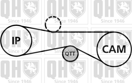 Quinton Hazell QBK877 - Комплект зубчатого ремня ГРМ autospares.lv