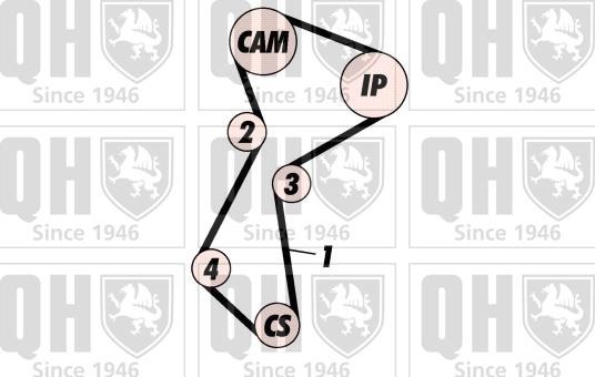 Quinton Hazell QBK267 - Комплект зубчатого ремня ГРМ autospares.lv