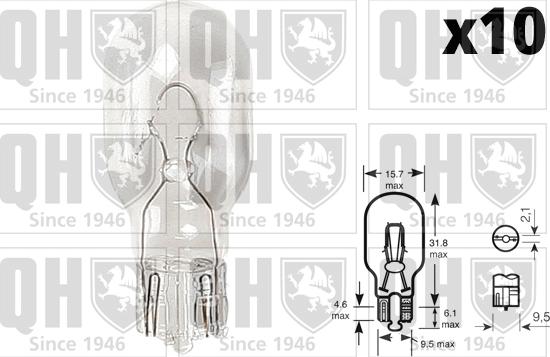 Quinton Hazell QBL955 - Лампа накаливания autospares.lv