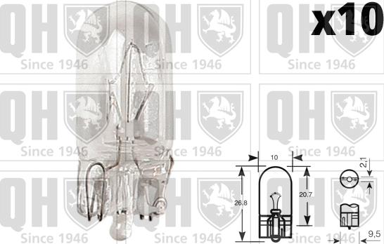 Quinton Hazell QBL504 - Лампа накаливания autospares.lv