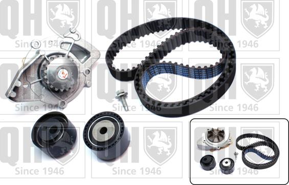 Quinton Hazell QBPK5860 - Водяной насос + комплект зубчатого ремня ГРМ autospares.lv