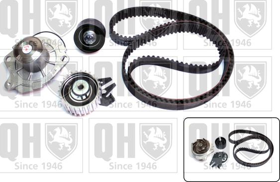 Quinton Hazell QBPK6580 - Водяной насос + комплект зубчатого ремня ГРМ autospares.lv