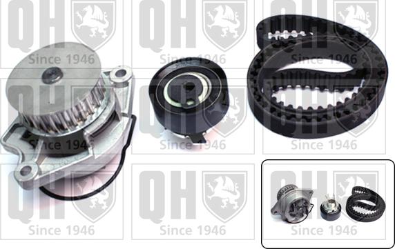 Quinton Hazell QBPK6680 - Водяной насос + комплект зубчатого ремня ГРМ autospares.lv