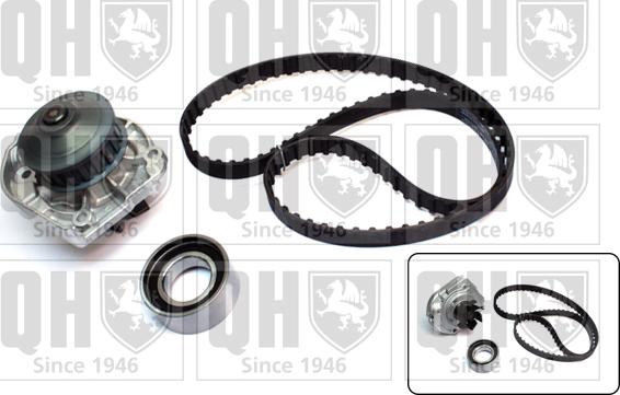 Quinton Hazell QBPK1281 - Водяной насос + комплект зубчатого ремня ГРМ autospares.lv