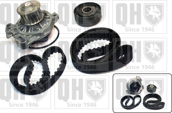 Quinton Hazell QBPK8080 - Водяной насос + комплект зубчатого ремня ГРМ autospares.lv