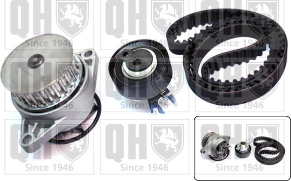 Quinton Hazell QBPK2910 - Водяной насос + комплект зубчатого ремня ГРМ autospares.lv