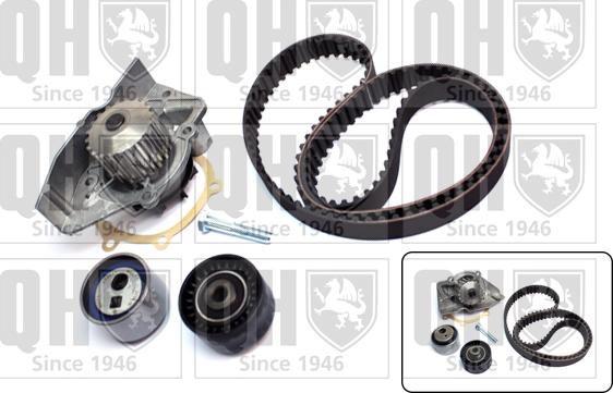 Quinton Hazell QBPK2401 - Водяной насос + комплект зубчатого ремня ГРМ autospares.lv