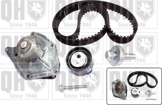 Quinton Hazell QBPK7641 - Водяной насос + комплект зубчатого ремня ГРМ autospares.lv