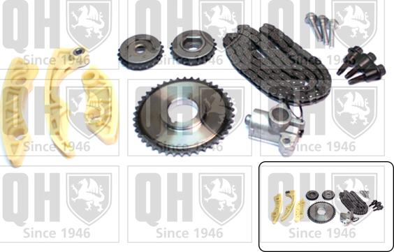 Quinton Hazell QCK108 - Комплект цепи привода распредвала autospares.lv