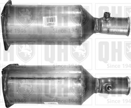 Quinton Hazell QDPF11001 - Сажевый / частичный фильтр, система выхлопа ОГ autospares.lv