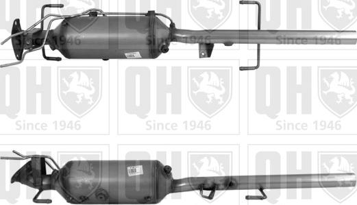 Quinton Hazell QDPF11015H - Сажевый / частичный фильтр, система выхлопа ОГ autospares.lv