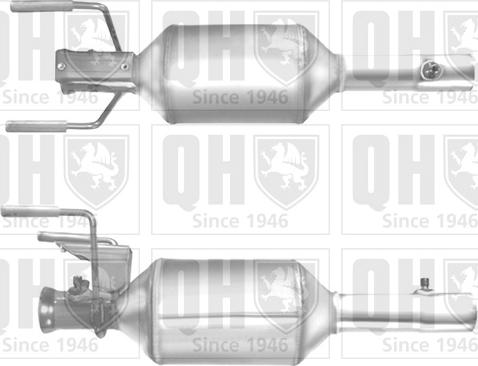 Quinton Hazell QDPF11016 - Сажевый / частичный фильтр, система выхлопа ОГ autospares.lv