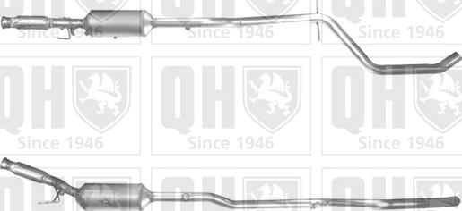 Quinton Hazell QDPF11117H - Сажевый / частичный фильтр, система выхлопа ОГ autospares.lv