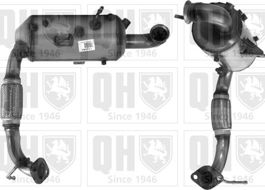 Quinton Hazell QDPF11244H - Сажевый / частичный фильтр, система выхлопа ОГ autospares.lv