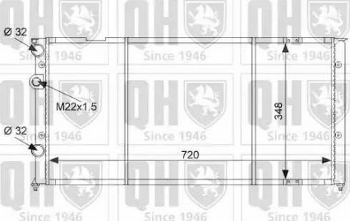 Quinton Hazell QER1476 - Радиатор, охлаждение двигателя autospares.lv