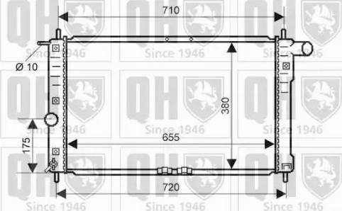 Quinton Hazell QER2134 - Радиатор, охлаждение двигателя autospares.lv