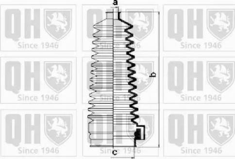 Quinton Hazell QG1405 - Комплект пыльника, рулевое управление autospares.lv