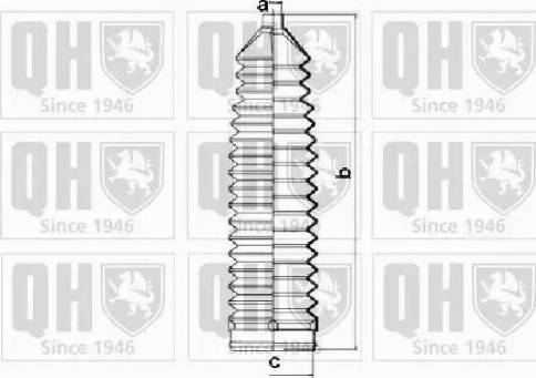 Quinton Hazell QG1410 - Комплект пыльника, рулевое управление autospares.lv