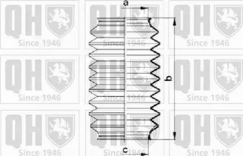 Quinton Hazell QG1484 - Комплект пыльника, рулевое управление autospares.lv