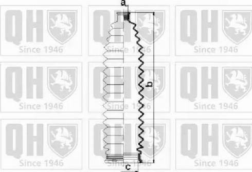 Quinton Hazell QG1504 - Комплект пыльника, рулевое управление autospares.lv