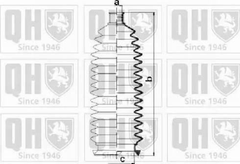 Quinton Hazell QG1500 - Комплект пыльника, рулевое управление autospares.lv